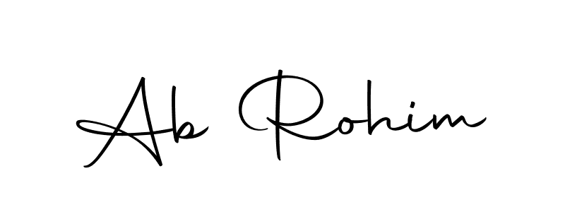 How to make Ab Rohim signature? Autography-DOLnW is a professional autograph style. Create handwritten signature for Ab Rohim name. Ab Rohim signature style 10 images and pictures png
