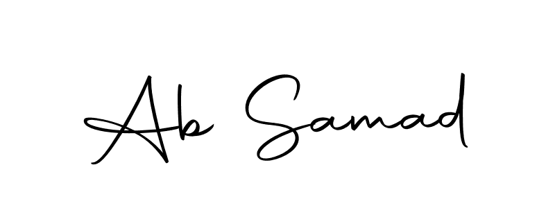 Make a beautiful signature design for name Ab Samad. With this signature (Autography-DOLnW) style, you can create a handwritten signature for free. Ab Samad signature style 10 images and pictures png