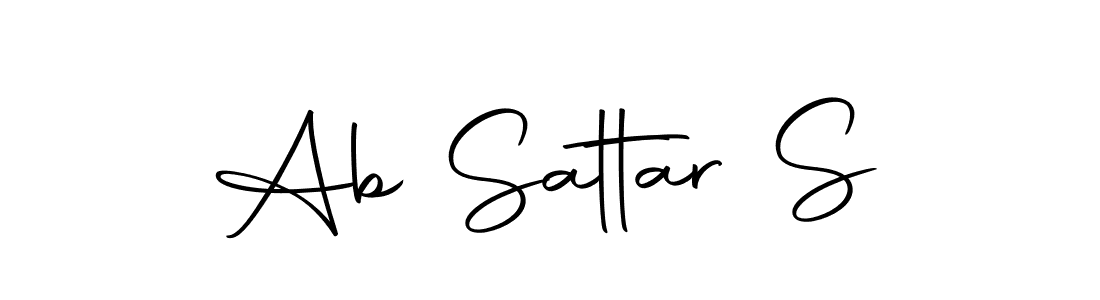 Make a beautiful signature design for name Ab Sattar S. Use this online signature maker to create a handwritten signature for free. Ab Sattar S signature style 10 images and pictures png