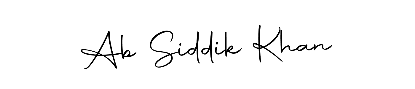 Also we have Ab Siddik Khan name is the best signature style. Create professional handwritten signature collection using Autography-DOLnW autograph style. Ab Siddik Khan signature style 10 images and pictures png