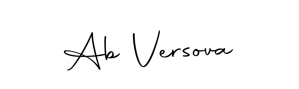 Design your own signature with our free online signature maker. With this signature software, you can create a handwritten (Autography-DOLnW) signature for name Ab Versova. Ab Versova signature style 10 images and pictures png