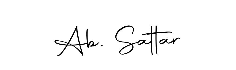 Similarly Autography-DOLnW is the best handwritten signature design. Signature creator online .You can use it as an online autograph creator for name Ab. Sattar. Ab. Sattar signature style 10 images and pictures png