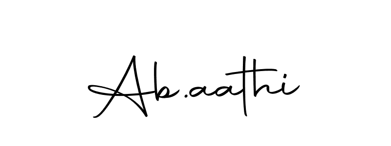 You should practise on your own different ways (Autography-DOLnW) to write your name (Ab.aathi) in signature. don't let someone else do it for you. Ab.aathi signature style 10 images and pictures png