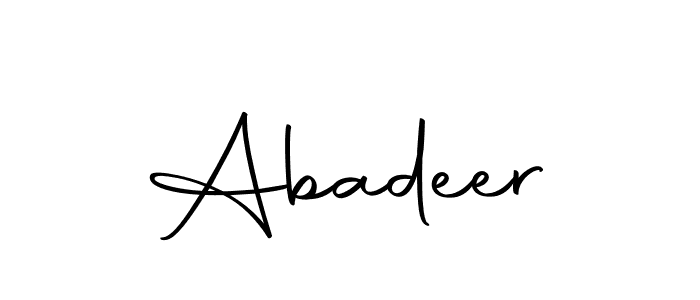 Abadeer stylish signature style. Best Handwritten Sign (Autography-DOLnW) for my name. Handwritten Signature Collection Ideas for my name Abadeer. Abadeer signature style 10 images and pictures png