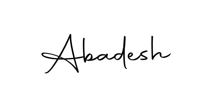 Make a beautiful signature design for name Abadesh. With this signature (Autography-DOLnW) style, you can create a handwritten signature for free. Abadesh signature style 10 images and pictures png