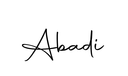 Use a signature maker to create a handwritten signature online. With this signature software, you can design (Autography-DOLnW) your own signature for name Abadi. Abadi signature style 10 images and pictures png