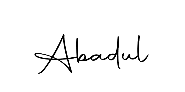 Design your own signature with our free online signature maker. With this signature software, you can create a handwritten (Autography-DOLnW) signature for name Abadul. Abadul signature style 10 images and pictures png