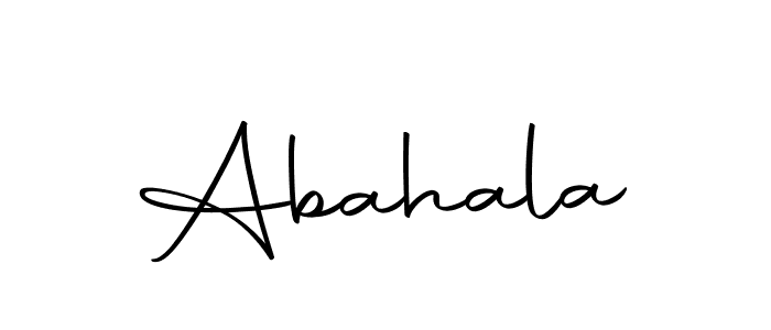 Use a signature maker to create a handwritten signature online. With this signature software, you can design (Autography-DOLnW) your own signature for name Abahala. Abahala signature style 10 images and pictures png