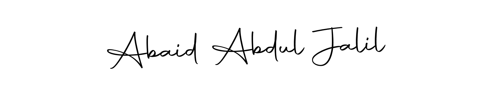 Create a beautiful signature design for name Abaid Abdul Jalil. With this signature (Autography-DOLnW) fonts, you can make a handwritten signature for free. Abaid Abdul Jalil signature style 10 images and pictures png