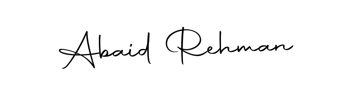 Create a beautiful signature design for name Abaid Rehman. With this signature (Autography-DOLnW) fonts, you can make a handwritten signature for free. Abaid Rehman signature style 10 images and pictures png