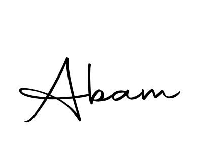 Design your own signature with our free online signature maker. With this signature software, you can create a handwritten (Autography-DOLnW) signature for name Abam. Abam signature style 10 images and pictures png