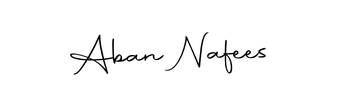 You should practise on your own different ways (Autography-DOLnW) to write your name (Aban Nafees) in signature. don't let someone else do it for you. Aban Nafees signature style 10 images and pictures png