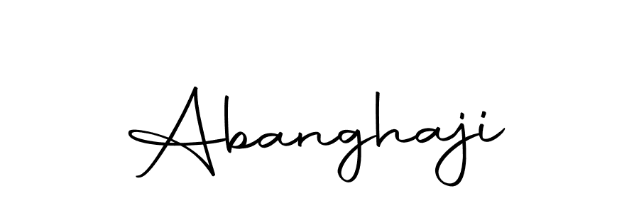You should practise on your own different ways (Autography-DOLnW) to write your name (Abanghaji) in signature. don't let someone else do it for you. Abanghaji signature style 10 images and pictures png