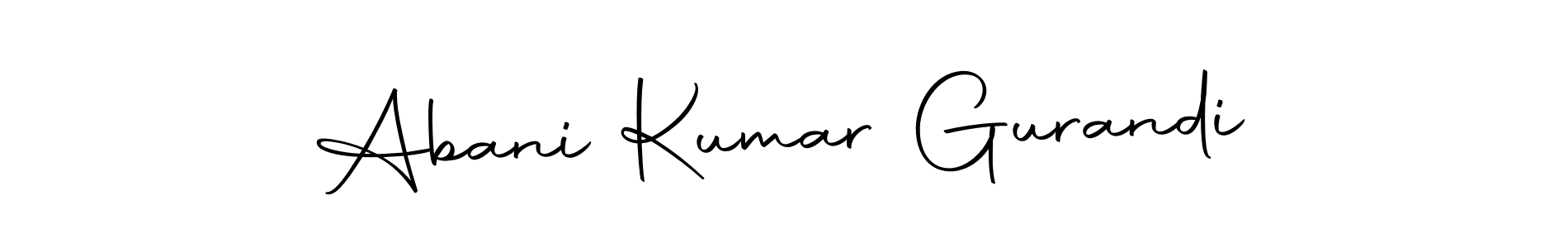 How to make Abani Kumar Gurandi signature? Autography-DOLnW is a professional autograph style. Create handwritten signature for Abani Kumar Gurandi name. Abani Kumar Gurandi signature style 10 images and pictures png