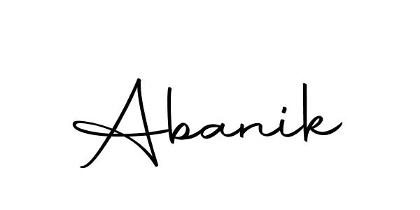 Abanik stylish signature style. Best Handwritten Sign (Autography-DOLnW) for my name. Handwritten Signature Collection Ideas for my name Abanik. Abanik signature style 10 images and pictures png