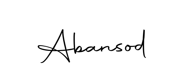 How to make Abansod signature? Autography-DOLnW is a professional autograph style. Create handwritten signature for Abansod name. Abansod signature style 10 images and pictures png