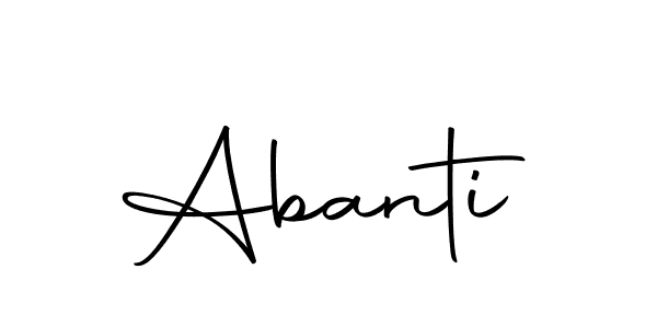 Make a beautiful signature design for name Abanti. Use this online signature maker to create a handwritten signature for free. Abanti signature style 10 images and pictures png