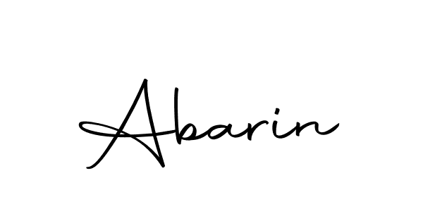 Design your own signature with our free online signature maker. With this signature software, you can create a handwritten (Autography-DOLnW) signature for name Abarin. Abarin signature style 10 images and pictures png