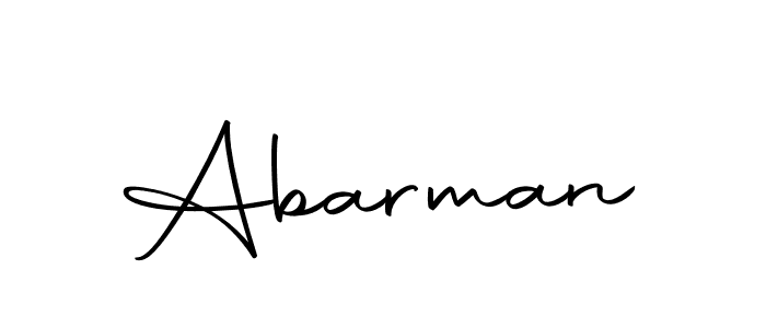 Design your own signature with our free online signature maker. With this signature software, you can create a handwritten (Autography-DOLnW) signature for name Abarman. Abarman signature style 10 images and pictures png