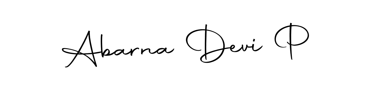 Also we have Abarna Devi P name is the best signature style. Create professional handwritten signature collection using Autography-DOLnW autograph style. Abarna Devi P signature style 10 images and pictures png