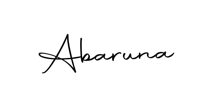 You should practise on your own different ways (Autography-DOLnW) to write your name (Abaruna) in signature. don't let someone else do it for you. Abaruna signature style 10 images and pictures png