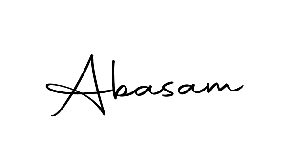 Use a signature maker to create a handwritten signature online. With this signature software, you can design (Autography-DOLnW) your own signature for name Abasam. Abasam signature style 10 images and pictures png