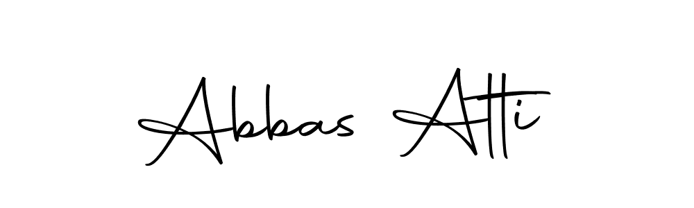 How to make Abbas Atti name signature. Use Autography-DOLnW style for creating short signs online. This is the latest handwritten sign. Abbas Atti signature style 10 images and pictures png