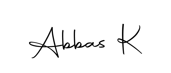 The best way (Autography-DOLnW) to make a short signature is to pick only two or three words in your name. The name Abbas K include a total of six letters. For converting this name. Abbas K signature style 10 images and pictures png