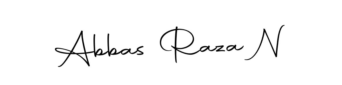 You should practise on your own different ways (Autography-DOLnW) to write your name (Abbas Raza N) in signature. don't let someone else do it for you. Abbas Raza N signature style 10 images and pictures png