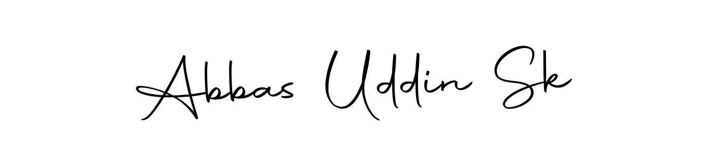 Create a beautiful signature design for name Abbas Uddin Sk. With this signature (Autography-DOLnW) fonts, you can make a handwritten signature for free. Abbas Uddin Sk signature style 10 images and pictures png