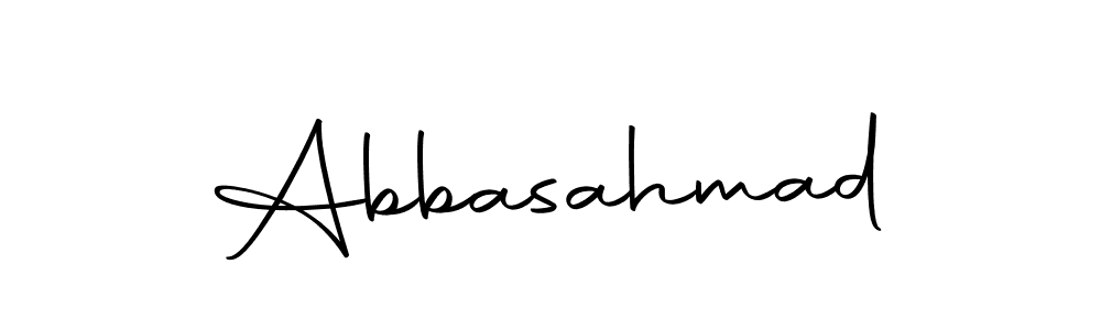 Make a beautiful signature design for name Abbasahmad. With this signature (Autography-DOLnW) style, you can create a handwritten signature for free. Abbasahmad signature style 10 images and pictures png