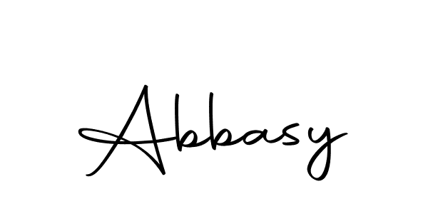 You should practise on your own different ways (Autography-DOLnW) to write your name (Abbasy) in signature. don't let someone else do it for you. Abbasy signature style 10 images and pictures png