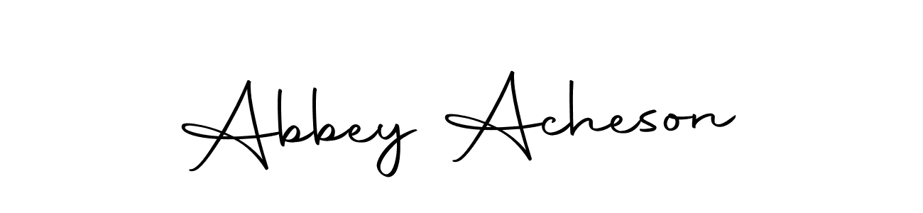 Also we have Abbey Acheson name is the best signature style. Create professional handwritten signature collection using Autography-DOLnW autograph style. Abbey Acheson signature style 10 images and pictures png