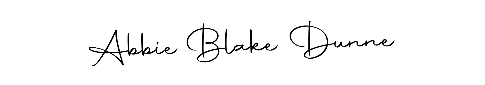Make a short Abbie Blake Dunne signature style. Manage your documents anywhere anytime using Autography-DOLnW. Create and add eSignatures, submit forms, share and send files easily. Abbie Blake Dunne signature style 10 images and pictures png