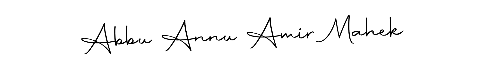 Make a beautiful signature design for name Abbu Annu Amir Mahek. With this signature (Autography-DOLnW) style, you can create a handwritten signature for free. Abbu Annu Amir Mahek signature style 10 images and pictures png