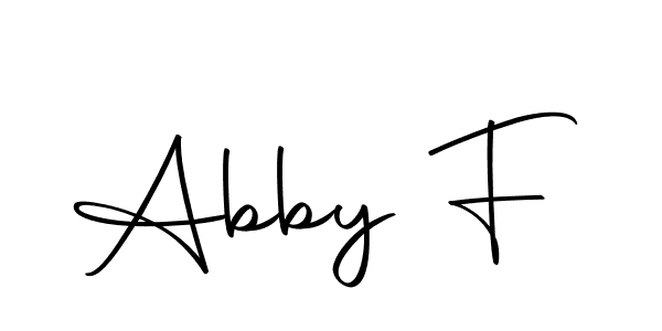 You can use this online signature creator to create a handwritten signature for the name Abby F. This is the best online autograph maker. Abby F signature style 10 images and pictures png