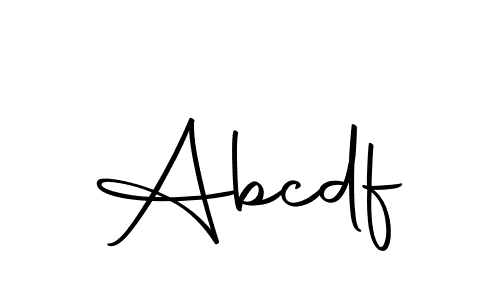 Make a beautiful signature design for name Abcdf. With this signature (Autography-DOLnW) style, you can create a handwritten signature for free. Abcdf signature style 10 images and pictures png