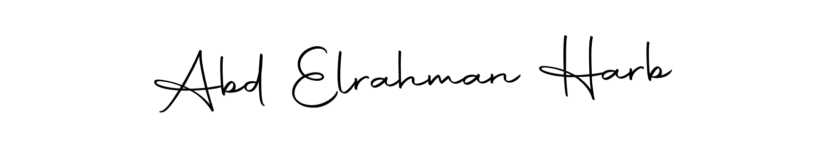 Make a beautiful signature design for name Abd Elrahman Harb. With this signature (Autography-DOLnW) style, you can create a handwritten signature for free. Abd Elrahman Harb signature style 10 images and pictures png