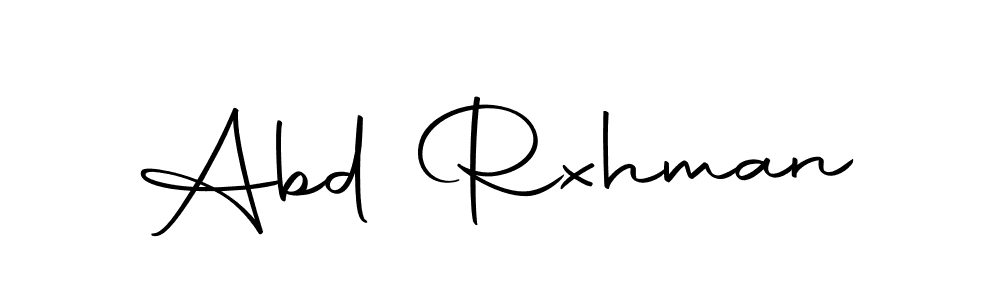 Create a beautiful signature design for name Abd Rxhman. With this signature (Autography-DOLnW) fonts, you can make a handwritten signature for free. Abd Rxhman signature style 10 images and pictures png