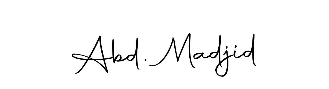 Create a beautiful signature design for name Abd. Madjid. With this signature (Autography-DOLnW) fonts, you can make a handwritten signature for free. Abd. Madjid signature style 10 images and pictures png