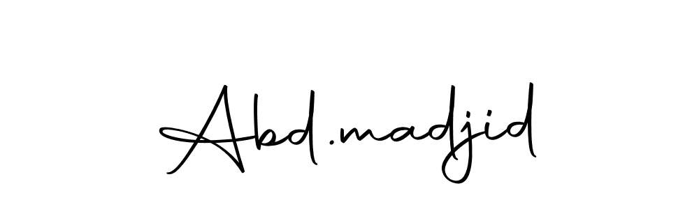 It looks lik you need a new signature style for name Abd.madjid. Design unique handwritten (Autography-DOLnW) signature with our free signature maker in just a few clicks. Abd.madjid signature style 10 images and pictures png