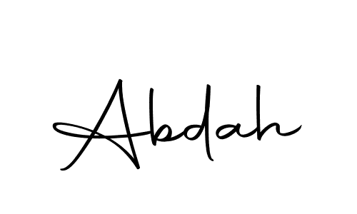 You can use this online signature creator to create a handwritten signature for the name Abdah. This is the best online autograph maker. Abdah signature style 10 images and pictures png