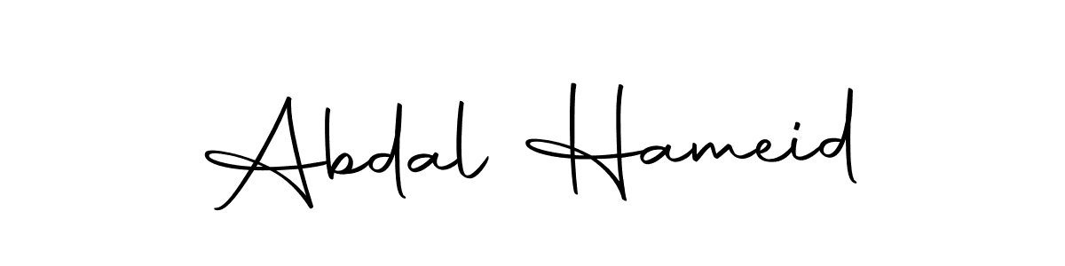 Use a signature maker to create a handwritten signature online. With this signature software, you can design (Autography-DOLnW) your own signature for name Abdal Hameid. Abdal Hameid signature style 10 images and pictures png