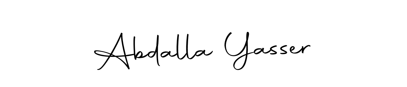 Make a beautiful signature design for name Abdalla Yasser. Use this online signature maker to create a handwritten signature for free. Abdalla Yasser signature style 10 images and pictures png