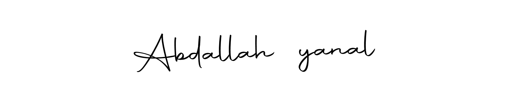 if you are searching for the best signature style for your name Abdallah ♡yanal. so please give up your signature search. here we have designed multiple signature styles  using Autography-DOLnW. Abdallah ♡yanal signature style 10 images and pictures png