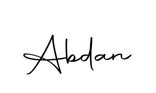 You should practise on your own different ways (Autography-DOLnW) to write your name (Abdan) in signature. don't let someone else do it for you. Abdan signature style 10 images and pictures png