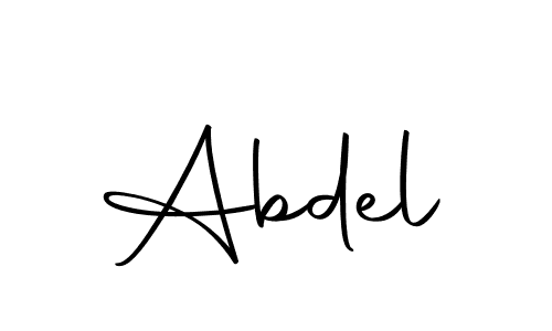 Design your own signature with our free online signature maker. With this signature software, you can create a handwritten (Autography-DOLnW) signature for name Abdel. Abdel signature style 10 images and pictures png