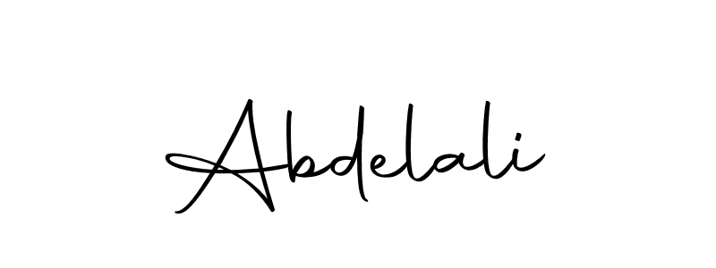 Make a beautiful signature design for name Abdelali. With this signature (Autography-DOLnW) style, you can create a handwritten signature for free. Abdelali signature style 10 images and pictures png