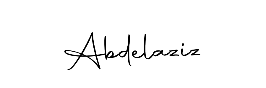 Design your own signature with our free online signature maker. With this signature software, you can create a handwritten (Autography-DOLnW) signature for name Abdelaziz. Abdelaziz signature style 10 images and pictures png