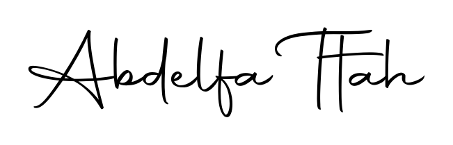 A timeless handwritten aesthetic for Abdelfa Ttah. The Autography-DOLnW font gives your signature a handcrafted feel with natural curves. Abdelfa Ttah signature style 10 images and pictures png